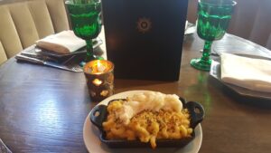 A fine dining menu